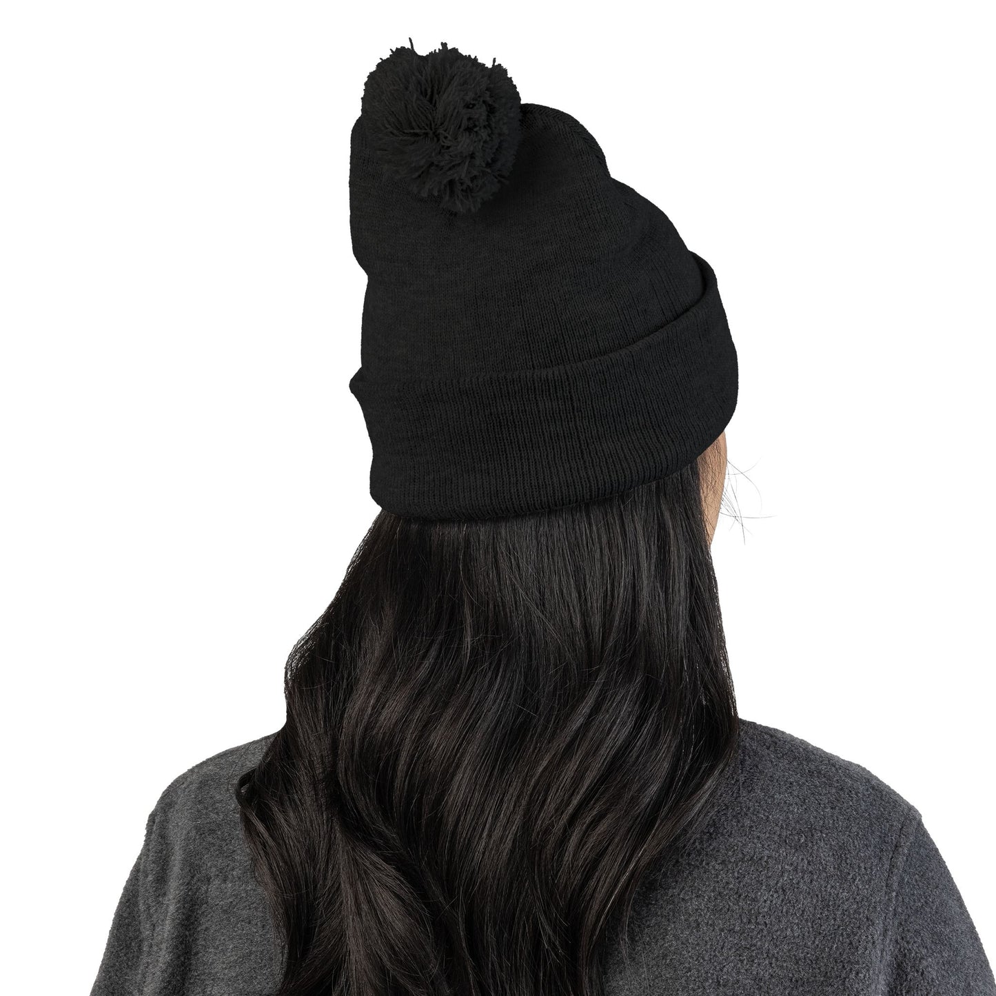Embroidery Sunshine Pom-Pom Knit Cap