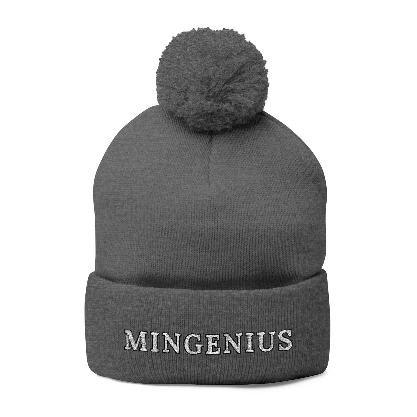 Embroidery MinGenius Uni Pom-Pom Knit Cap