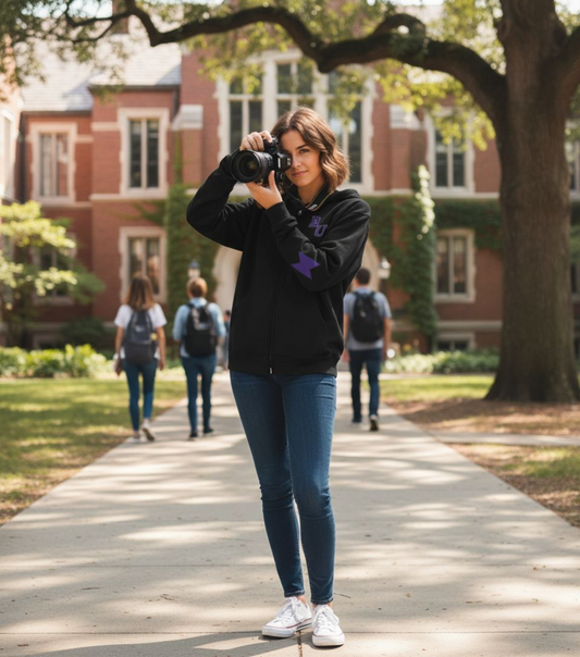 Embroidery V Uni Hoodie BU