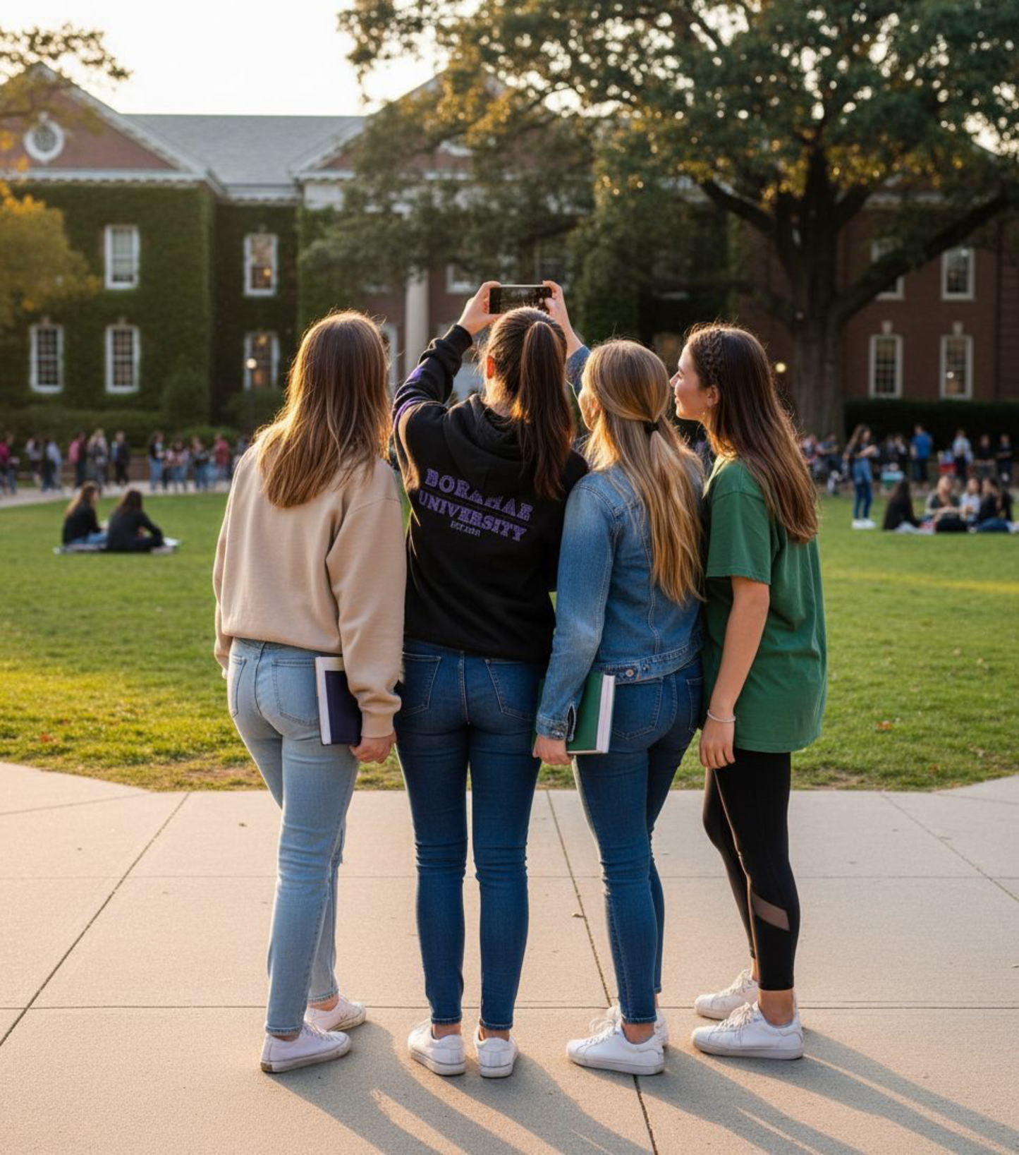 Embroidery V Uni Hoodie BU